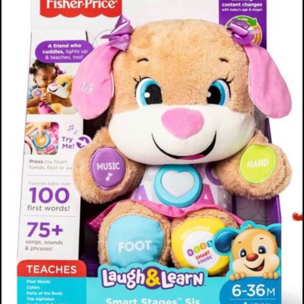 Fisher price laugh and learn smart plush puppy